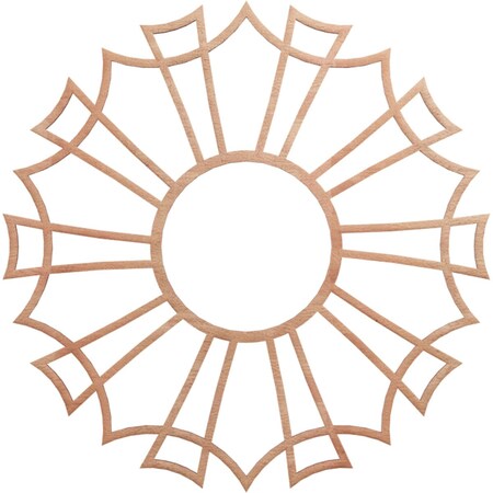 Ekena Millwork Augustus Wood Fretwork Pierced Ceiling Medallion, Cherry, 22"OD x 7 3/4"ID x 1/4"T CMWP22X22X0250AUCH